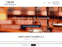 Tablet Screenshot of mtlegal.es